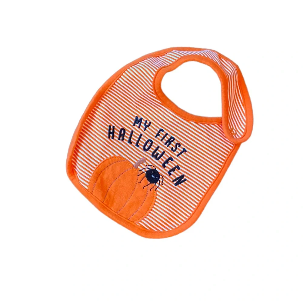 {Carters} “My first Halloween” lined back bib